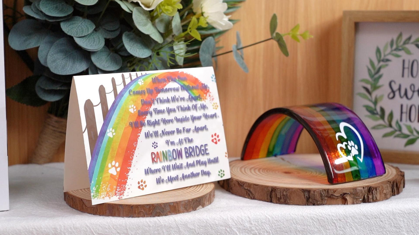 Rainbow Bridge Fused Glass 3D Colorful Bridge